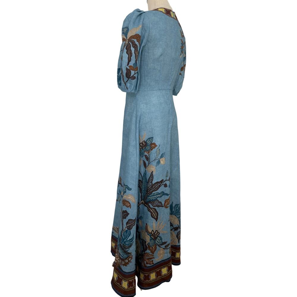 ALEMAIS Georgie Linen Midi Dress - Picture 8 of 9